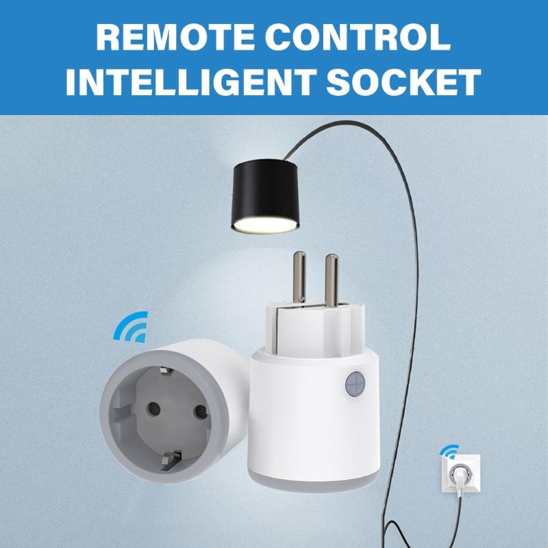 Intelligent Outlet with 16A Capacity Programmable Timer Power Consumption Trackings Energy Saving  Electrical Plugs