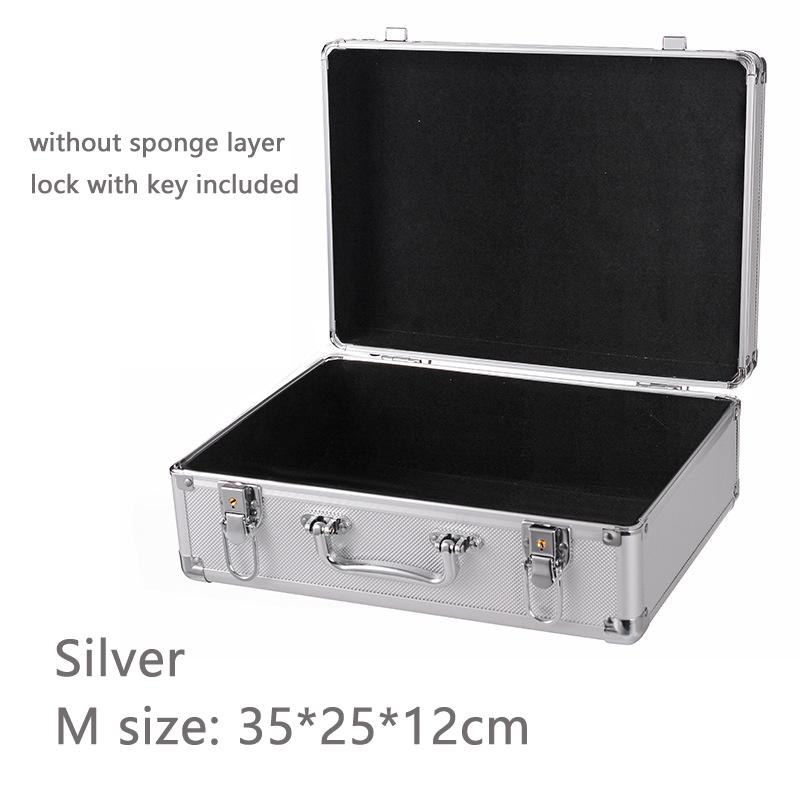 Портативный алюминиевый ящик для инструментов, защитное оборудование, ящик для инструментов, ящик для инструментов, чехол для хранения, чемодан, ударопрочный корпус