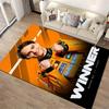 Orange Racing Suit Victory Portrait Rug Non-slip rug suitable for living room and bedroom sofas.