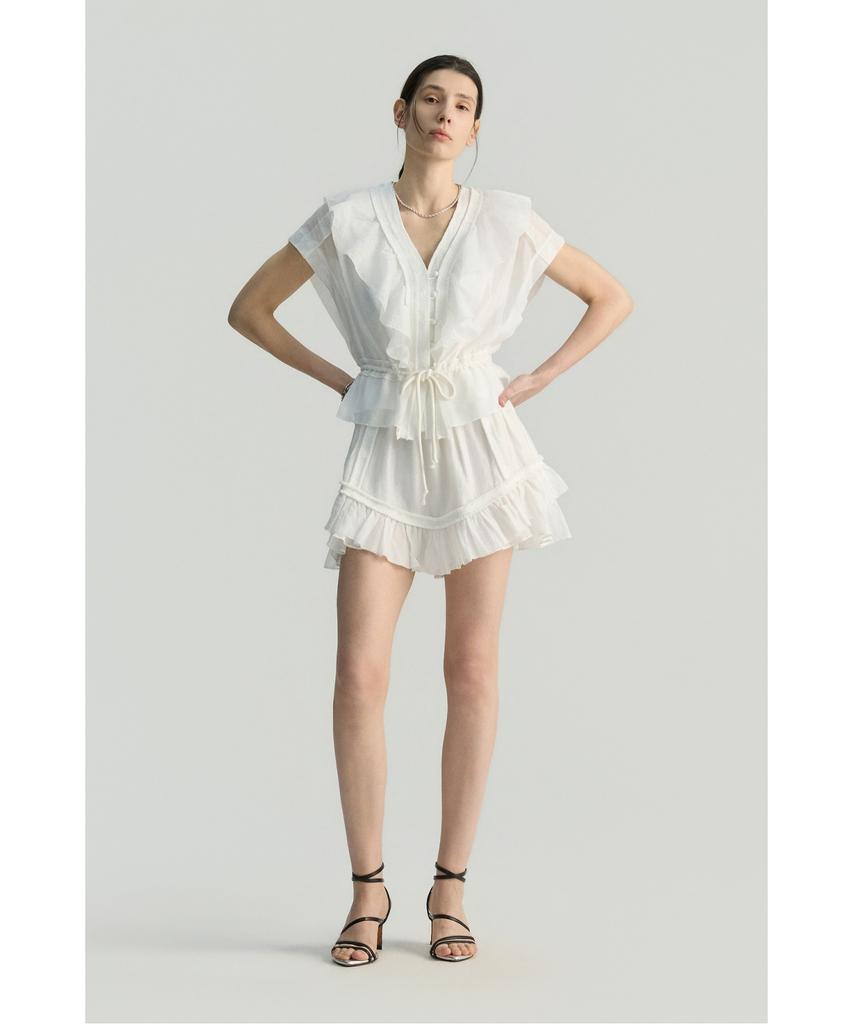 IROWOMEN Jovianne Ruffle Banding Shorts Iopom26108Ivx