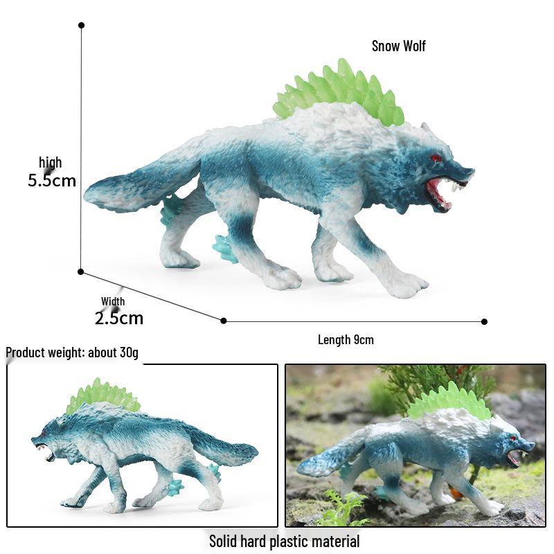 Dinosaur & Dragon Plastic Toy Set: Mythical Animal Figures for Kids
