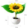 Светодиодный искусственный ночник в виде подсолнуха для спальни, общежития, декоративная настольная лампа