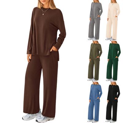 Комплекты из двух вещей для женщин, повседневные свободные рубашки с длинным рукавом и шорты на кулиске с высокой посадкой, спортивный костюм, осенние наряды