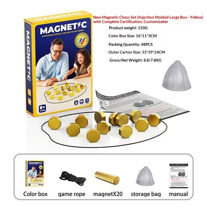 Игры для вечеринки Игра с магнитными камнями Интерактивная магнитная доска Стратегическая игра для семьи, детей, взрослых Портативный игровой набор с магнитными камнями