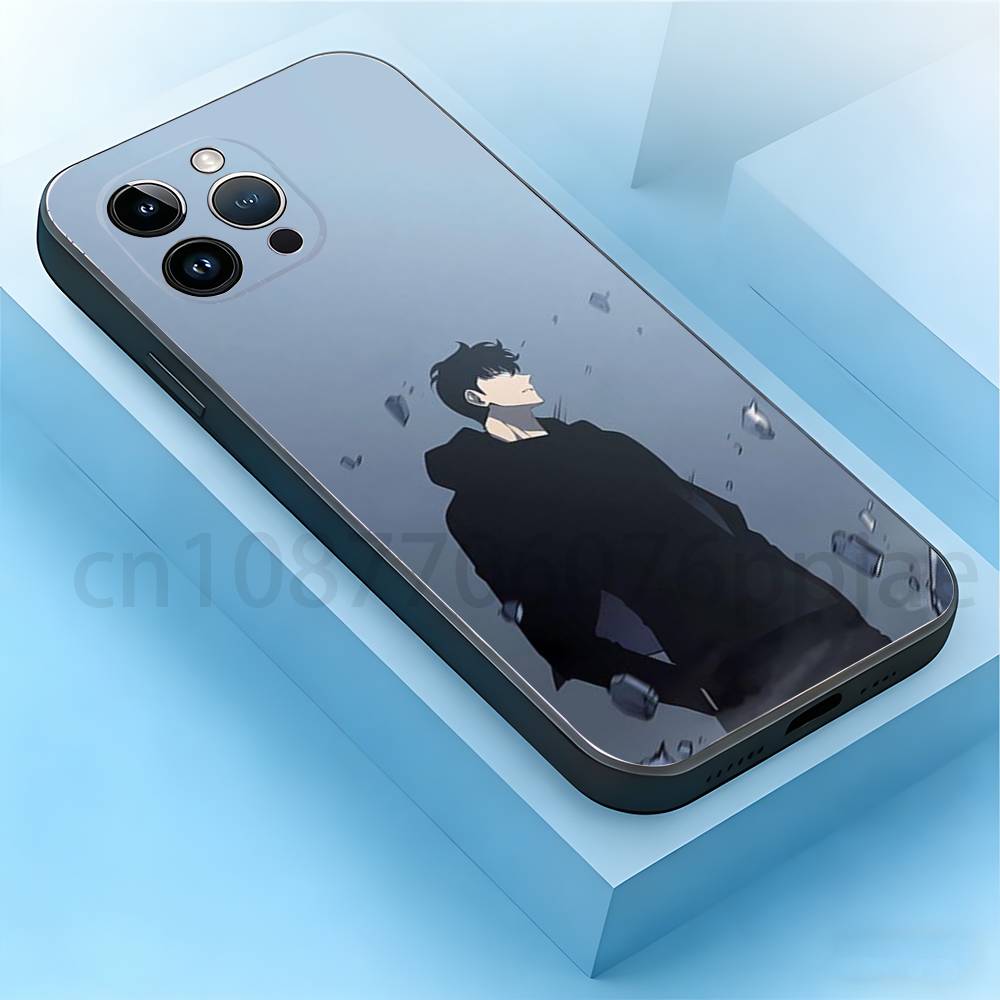 Sung Jin-woo Phone Case For iPhone 17,16,15,14,13,12,11,XR,Pro,Max,Plus,mini, Silicone Black Cover