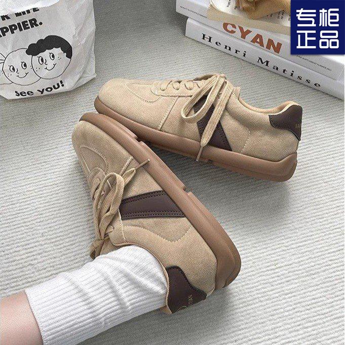 Осенняя новая повседневная обувь в стиле ретро для женщин 2024 года, универсальные повседневные туфли Майяра с мягкой подошвой, спортивная обувь с толстой подошвой, подходящая по цвету