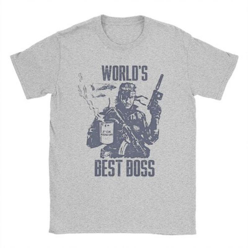 Men Women MGS1 Solid Snake Game T Shirt Metal Gear Cotton Tops Funny Short Sleeve O Neck Tees Classic T-Shirts