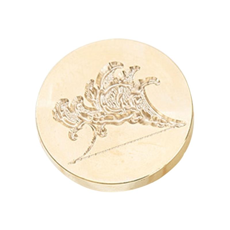 Волнистая текстурированная головка штампа для восковой печати Металлическая головка штампа для воска для валентинки, открытки на день рождения, приглашений, конверта