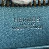HERMES Berlingo PM Crossbody Pochette Shoulder Bag Leather blue/SilverHardware