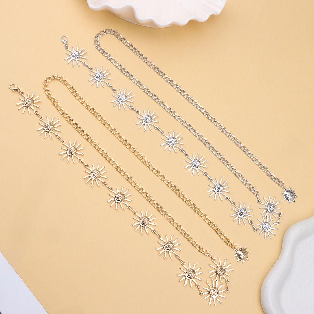 Винтажная панк поясная цепочка Ретро сплав Поясной ремень Подходящие ко всему Кушаки для платья Для женщин