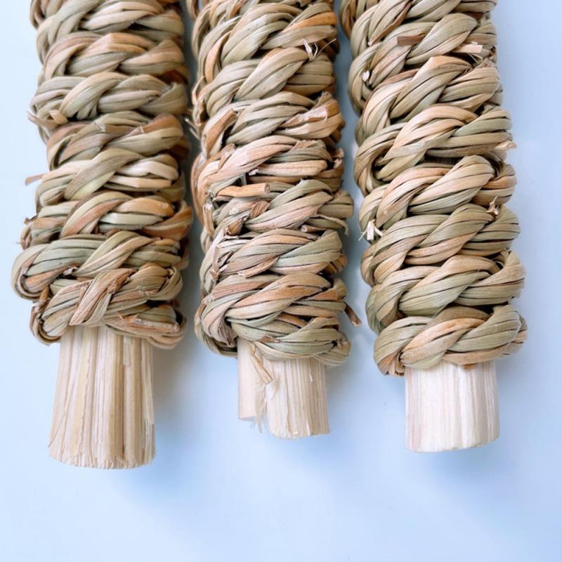 6шт кролик Шиншилла хомяк белка соломенная молярная игрушка жевательные зубы