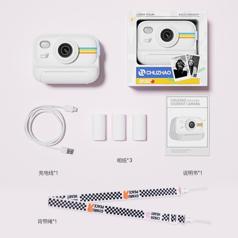 Детская камера фотопечать цветная студенческая цифровая камера 4k экшн камера мини принтер
