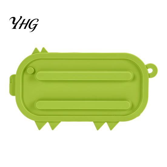Multi Purpose Kitchen Organizer Silicone Pot Lid Holder, Cute Pig Shaped, Non Slip Heat Resistant Mat Non-slip Spatula Rest with Drain Grooves,