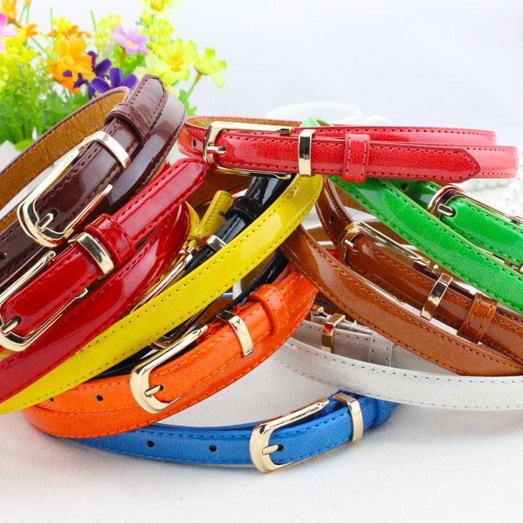 Mary Korean Style Pin Buckle Versatile Dress Belt Female Lady Fine Candy Color Decoration Belt