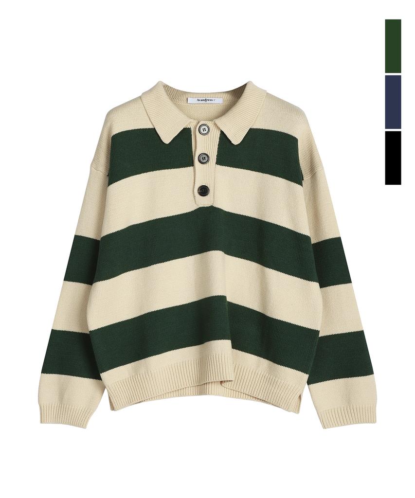 AVANDRESS Rugby Striped Knit - 3Col