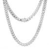 Stainless Steel Miami Cuban Chain Necklace for Men - Hip Hop Jewelry