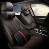 Car Leather Headrest Lumbar Cushion Memory Foam Neck Pillow Lumbar Pillow Car Lumbar Headrest Memory Foam Core