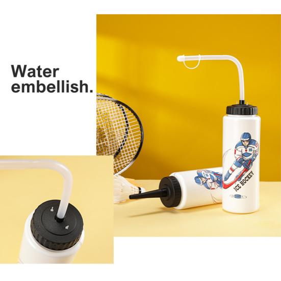 Спортивный чайник без запаха, хоккейный узор, многоразовый, 1 л, MTB, дорожный велосипед, велосипедная бутылка, уличная наполняющая вода