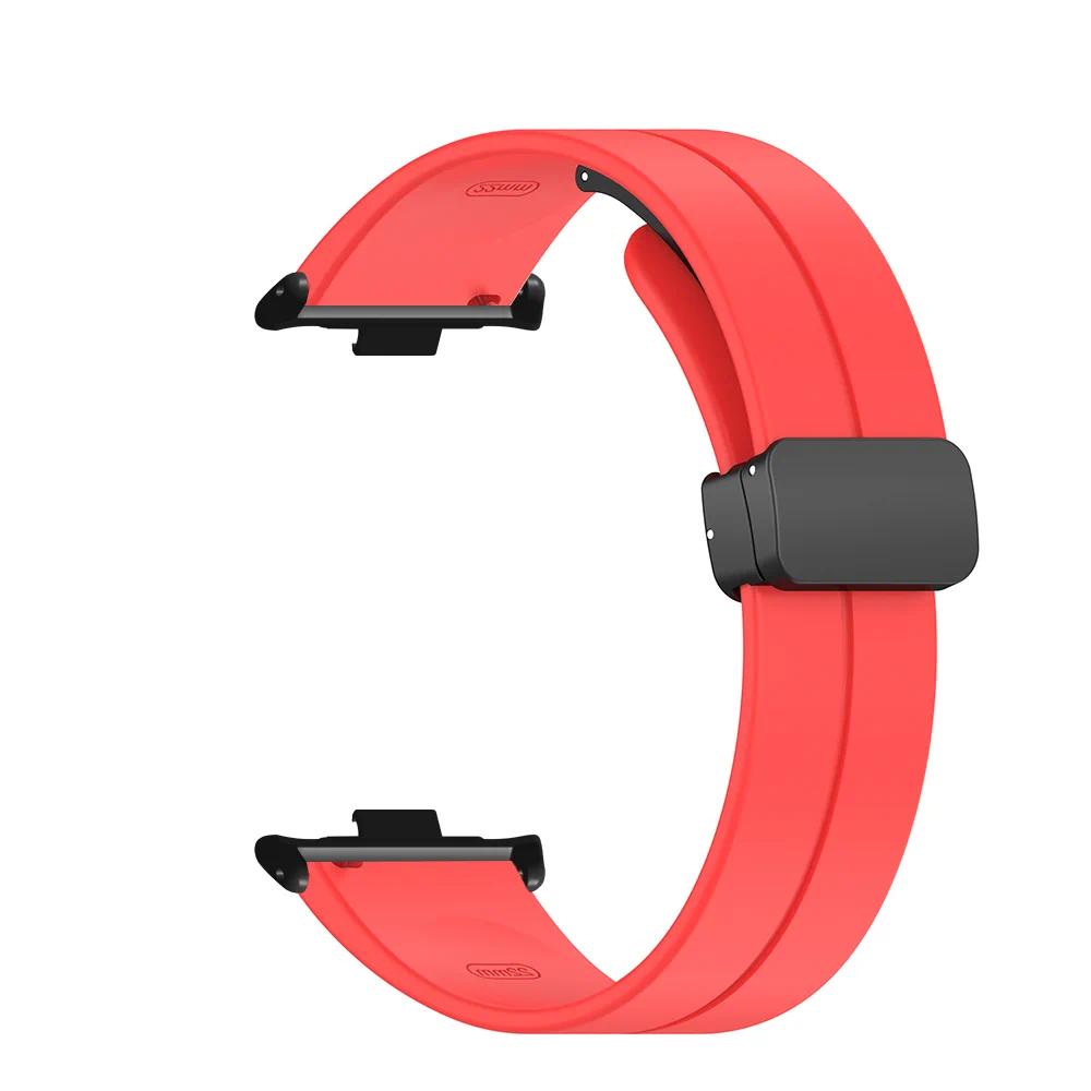 Силиконовый ремешок для Xiaomi Redmi Watch 4 5 Смарт-браслет Замена Пряжка Магнитный браслет Mi band 9 Pro Mi band 8 Pro Ремешок