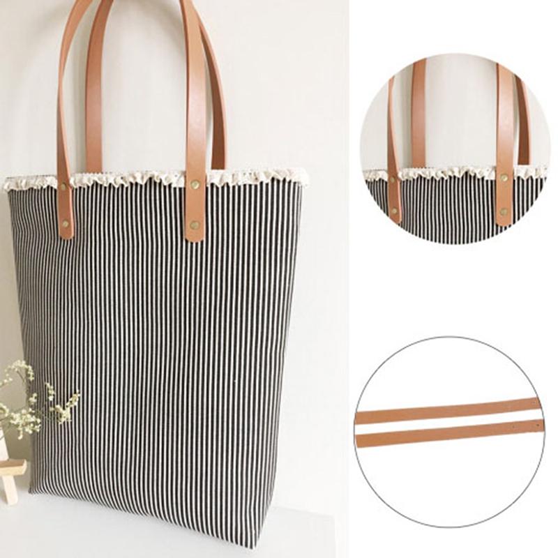 1Pair(2Pcs) Съемная ручка-ремень из искусственной кожи, сделай сам, сменный ремешок для сумочки