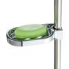 Gadget Home Silver Soap Holder Adjustable Rail Slide Soap Dishes Plates