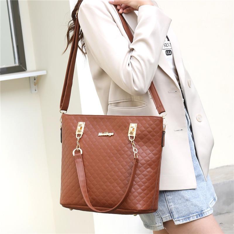 Женская сумка новый набор из пяти предметов большой вместимости, сумка для мамы и ребенка, модная и простая портативная сумка-мессенджер через плечо