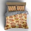 Capybara food illustrations. Bedding Duvet cover sets Duvet covers Pillowcases gifts (1 * Duvet Cover 2 * Pillowcases, without duvet insert)