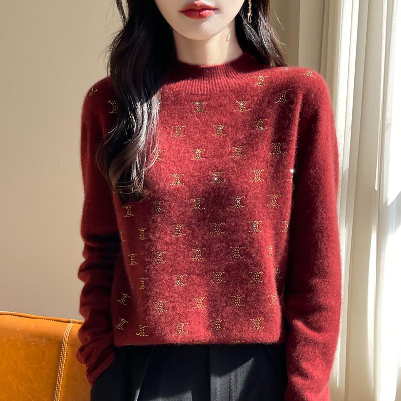 Женский кашемировый свитер Qinghe кашемир 30% кашемир 70% шерсть осенне-зимний кашемировый пуловер мягкий и теплый