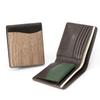 REAL Smart Wallet Bifold Wallet Genuine Leather Natural Wood Wood Leather Made In Japan Chocolate [VARCO WOOD] Men's Women's