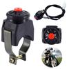 Motorcycle Kill Switch Red Push Button Horn Starter Dirt Bike Atv Utv Dual Sport