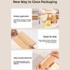 50Pcs Self-Adhesive Kraft Paper Bag Mouth Clip Packaging Bag Seal Kraft Paper Sealing Strip