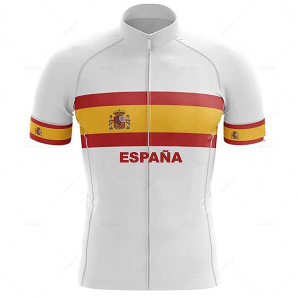 2026 Breathable Team Men's Summer Spain Cycling Jersey Set Breathable Racing Sport Mtb Bicycle Cycling Clothing Mallot Ciclismo Hombre