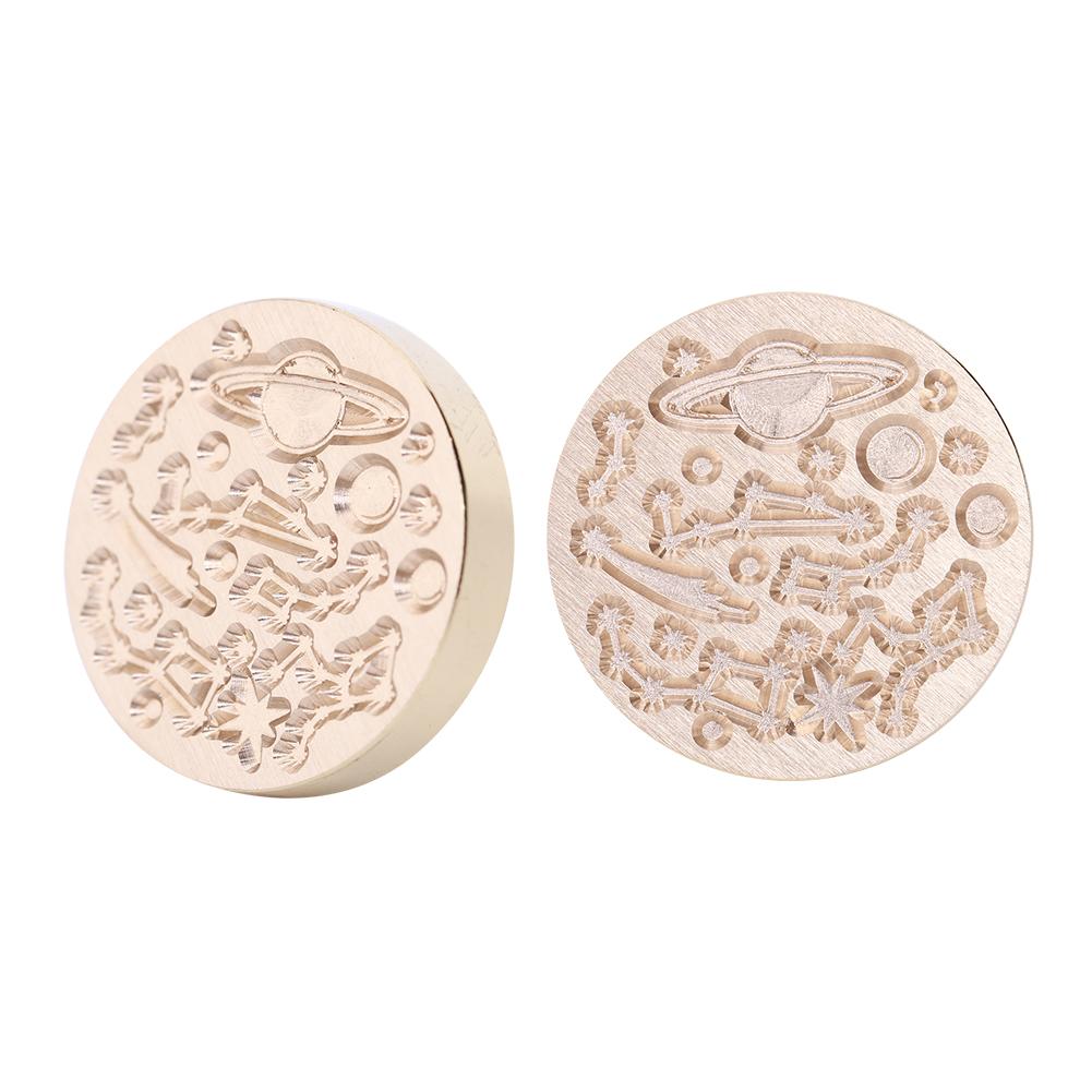 Ретро Звездное небо Печать сургучной головкой Огненная краска для открыток DIY Конверты Марки