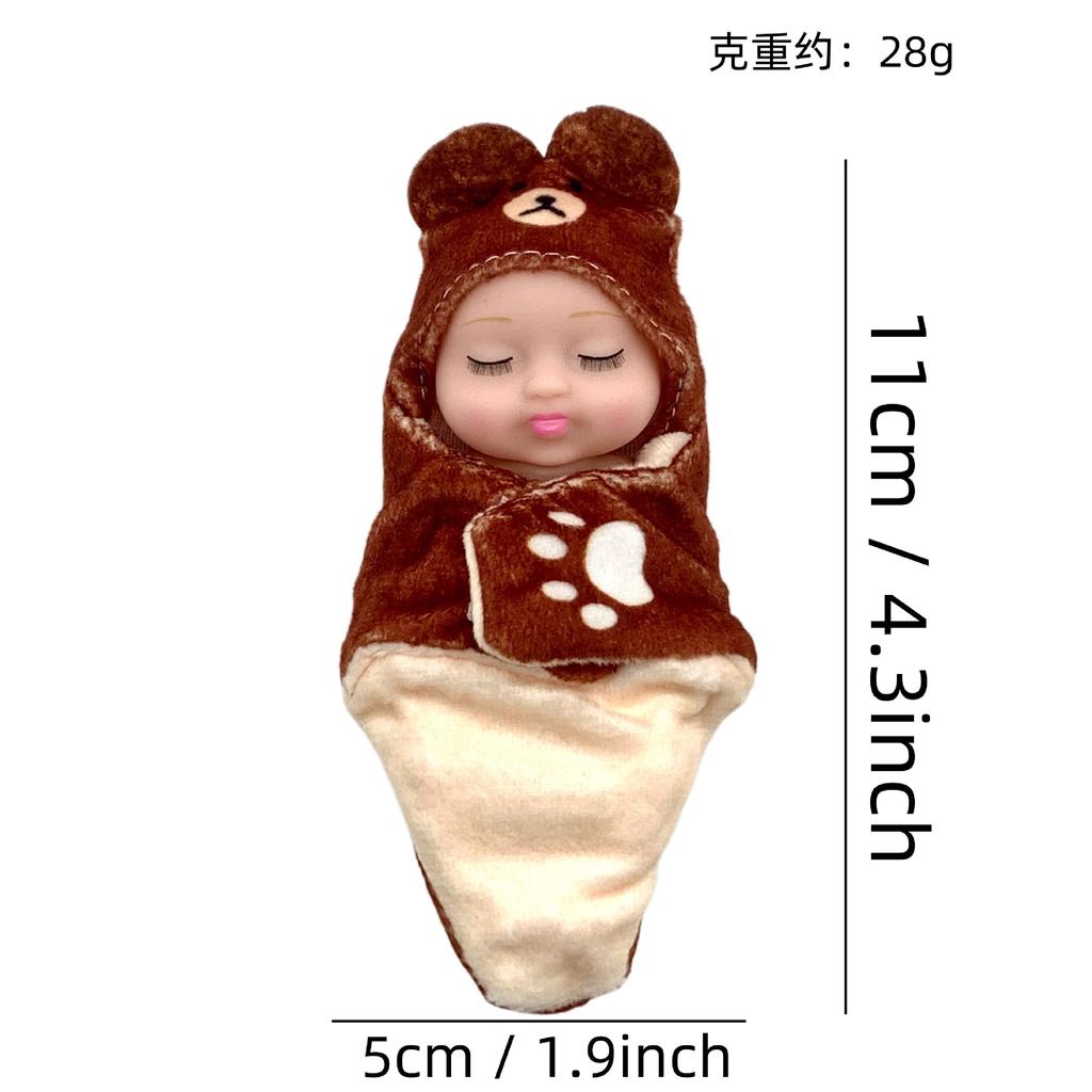 Toy 4 Inch Mini Sleep Rebirth Doll Palm Small Doll Gift Box Set Doll Bjd Doll