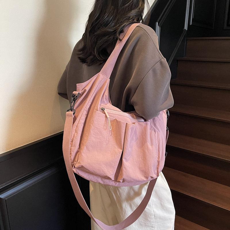 Вместительная тканевая сумка, женская новая сумка-тоут на одно плечо, модная и легкая сумка-тоут, повседневная сумка-мессенджер