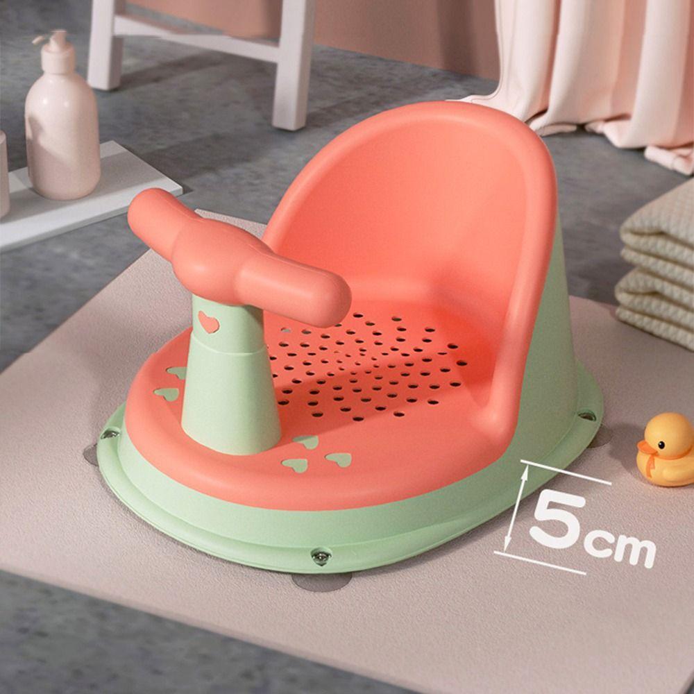 Портативное сиденье для купания младенцев Удобное сиденье для душа для ребенка Закругленный край Детский стул для купания Новорожденный