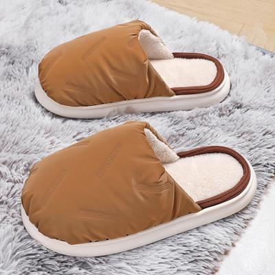 36~45 зимние парные мужские и женские теплые тапочки для дома на платформе пуховые банные домашние тапочки повседневные хлопковые туфли домашние тапочки
