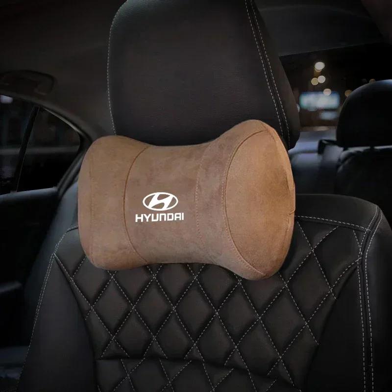 Car Accessories for Hyundai IX25 I10 Accent Solaris Tucson Santa Fe Kona Elantra Sonata Sticker Auto Headrest Support Pillow ZZ35