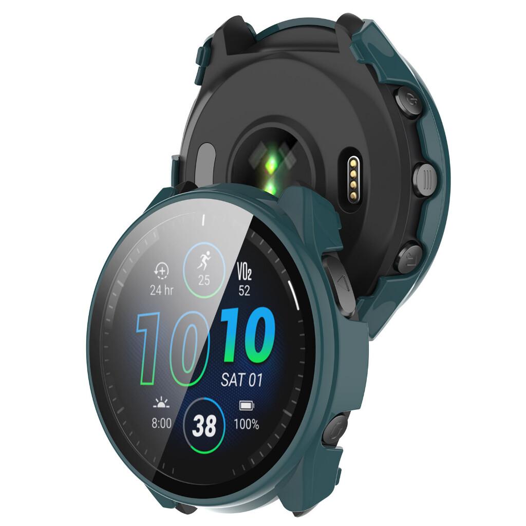 Чехол с твердым краем для Garmin Forerunner 965, защитный чехол из закаленной пленки, защитный чехол для Forerunner265 265s
