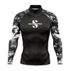 UPF 50 UV Protection Rash Guard Long Sleeve Top Diving Snorkeling Swimming Water Sports