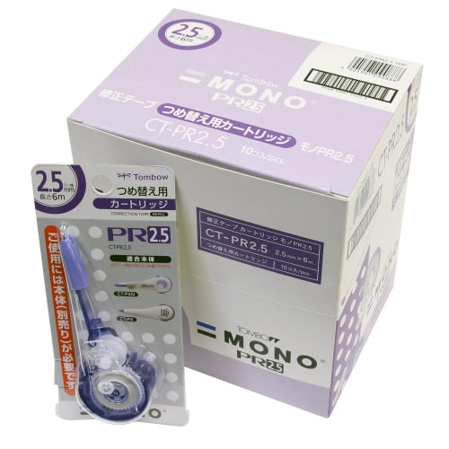 Tombow Pencil Correction Tape MONO Mono PXN Cartridge PR2.5 10 Pieces CT-PR2.5-10P