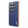 AZNS For Xiaomi 14T Case Electroplating Crocodile Texture PU+TPU Phone Cover