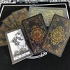 Водонепроницаемые карты Таро Rose Gold - Классическая колода Waite из 78 карт, с горячим тиснением, пластиковая