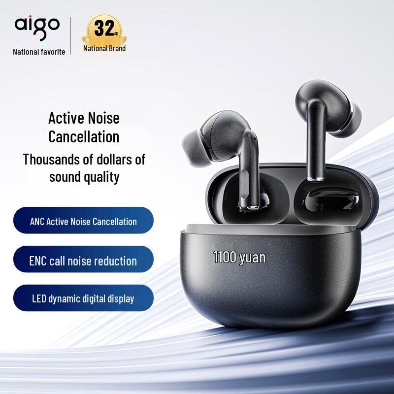 Беспроводные внутриканальные наушники aigo TQ17 TWS с активным шумоподавлением