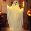 Halloween Ghost Decoration Outdoor Indoor Ghost Stand with String Lights Spooky Ghost Decor for Yard Front Porch Halloween Party Display