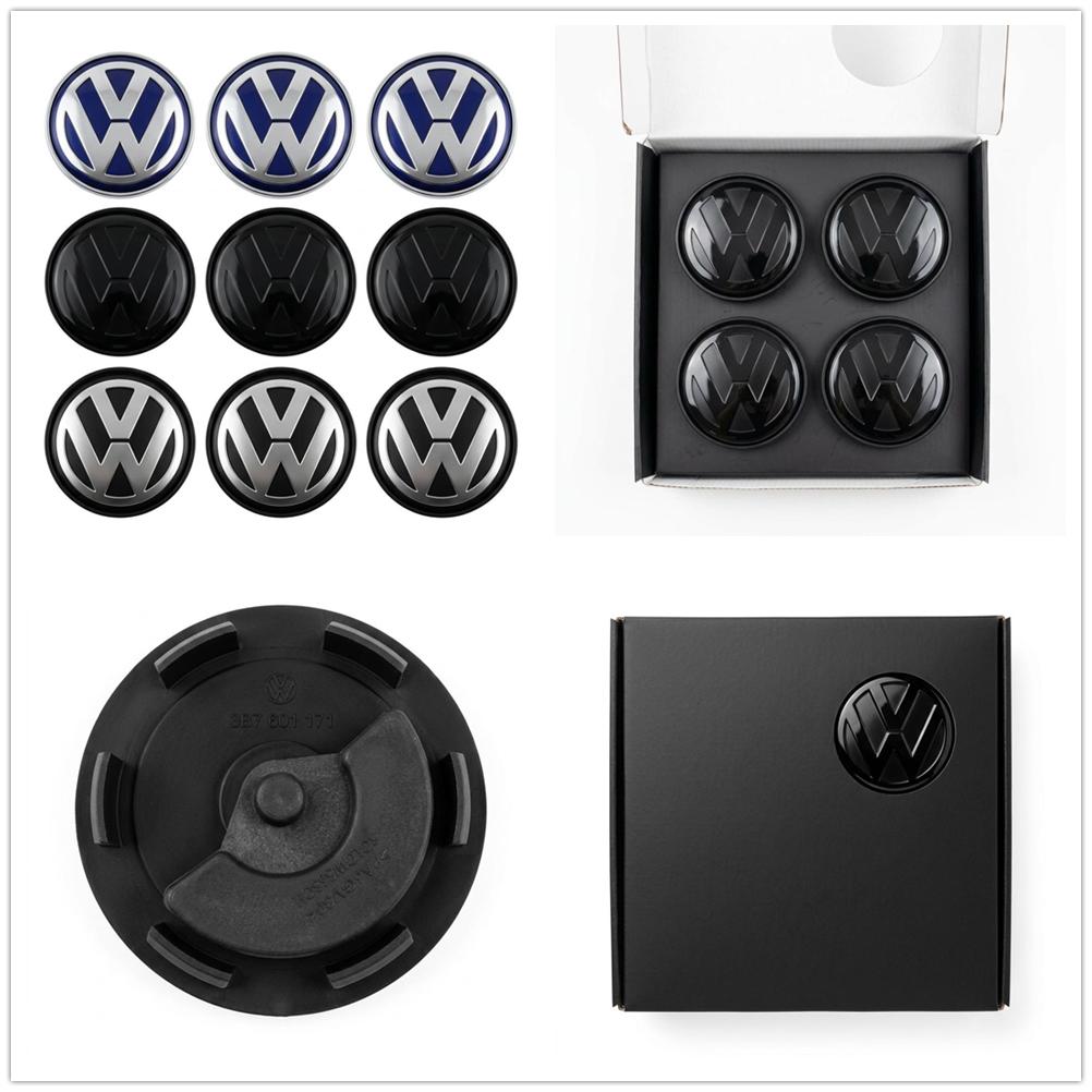 For VW 4pcs 56mm 65mm VW floating Car Wheel Center Caps Hubcap Cover for VW Jetta MK5 Golf Passat styling CC Golf 3B7601171 1J0601171 ER1