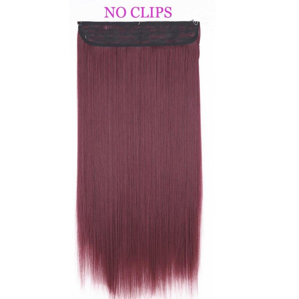 MISS WIG Синтетические волосы для наращивания без зажимов Искусственные волосы Блондинка Коричневый Черный Омбре Фиолетовый Прямая накладная прическа