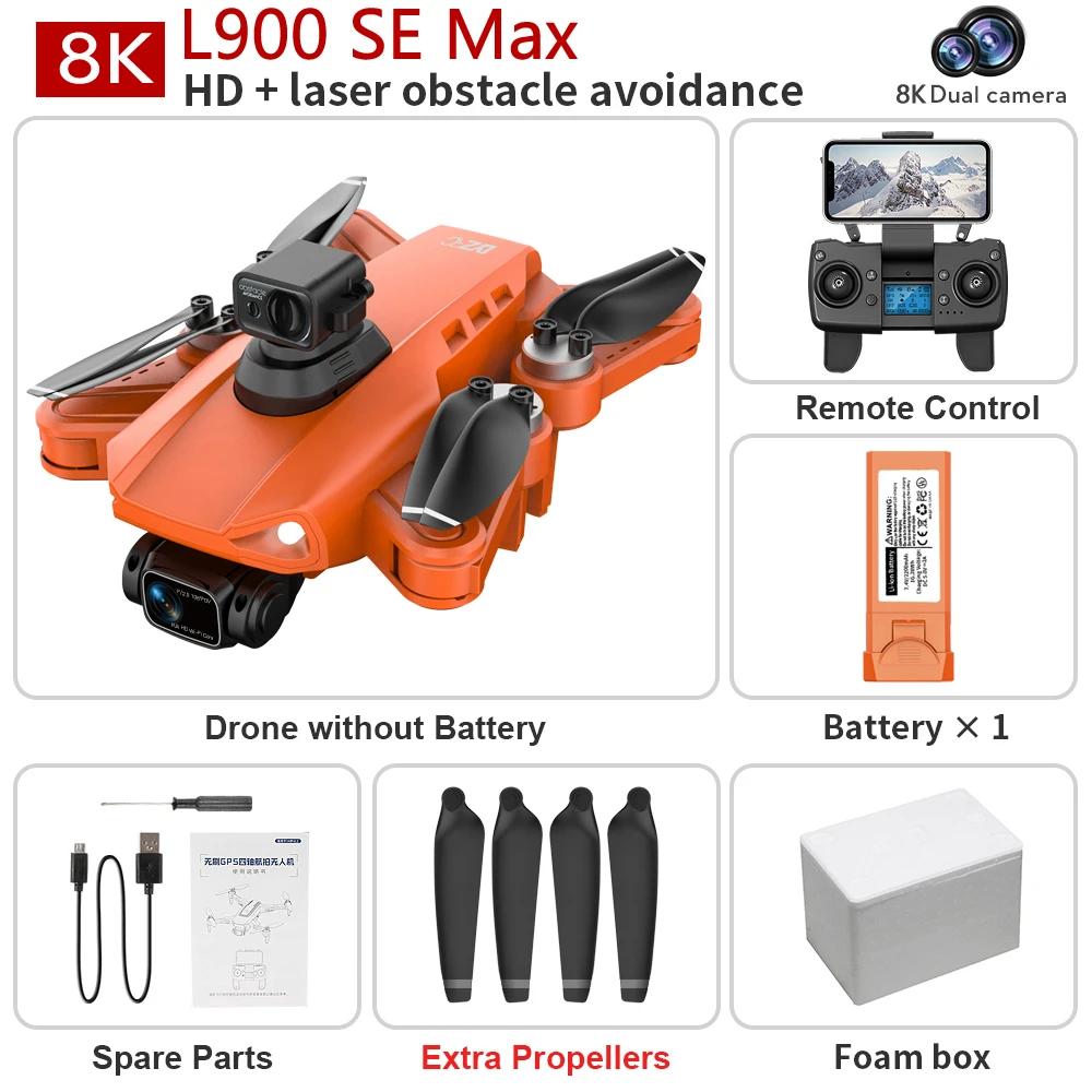 New L200 PRO MAX 4K Professional Drone GPS EIS Dual Camera Obstacle Avoidance Flight 2-axis PTZ Brushless Helicopter GPS RC toys