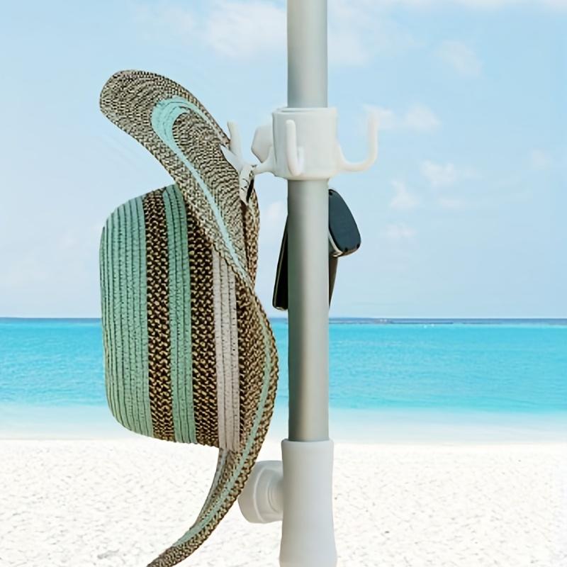Beach Umbrella Hanging Hook,4-prongs Plastic Umbrella Hook Hanging for Towels/Hats/Clothes/Camera/Sunglasses/Bags,Fit for Beach,Camping Trips