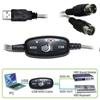 Out for Keyboard PC MIDI Interface MIDI Cable MIDI to USB Cable USB IN-OUT Converter Drum Adapter